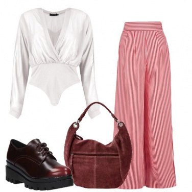 Outfit I pantaloni a righe