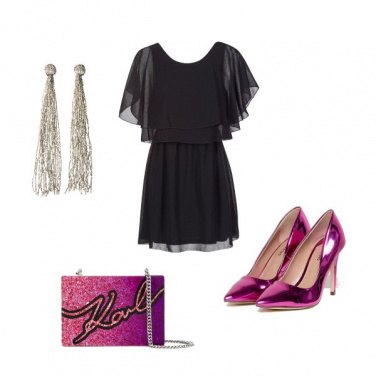 Outfit Fucsia di sera