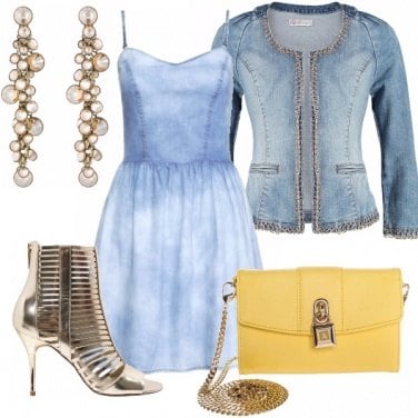 Outfit Gold Denim