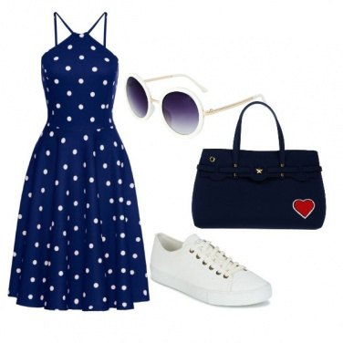 Outfit Pois e cuori