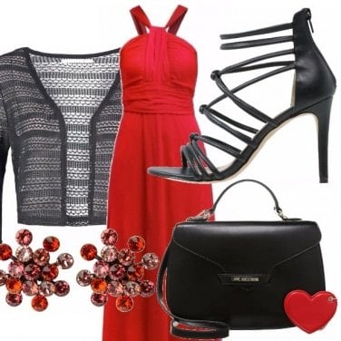 Outfit Rosso e nero