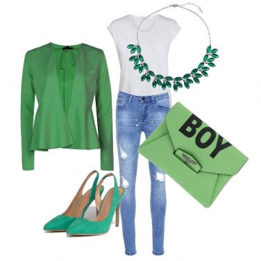 Outfit Verde smeraldo