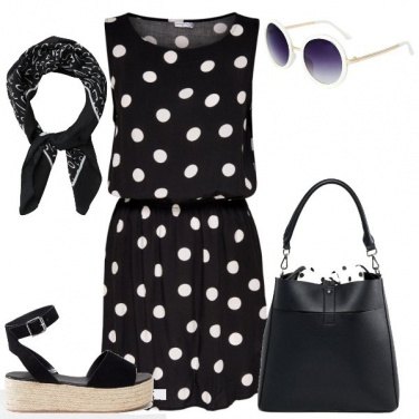 Outfit Un estate a pois