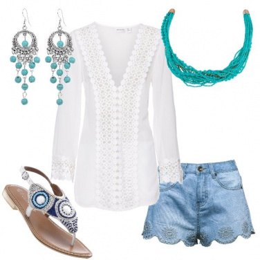 Outfit Azzurro mare