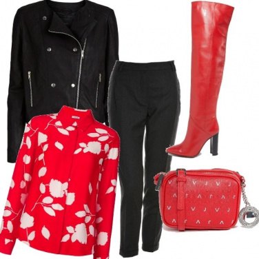 Outfit Stivali alti in primo piano!