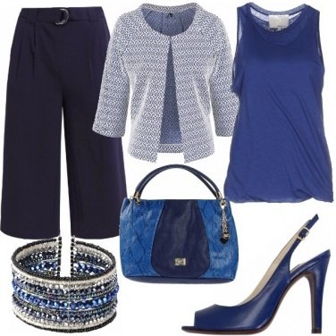Outfit Snorkel blue serata lungomare