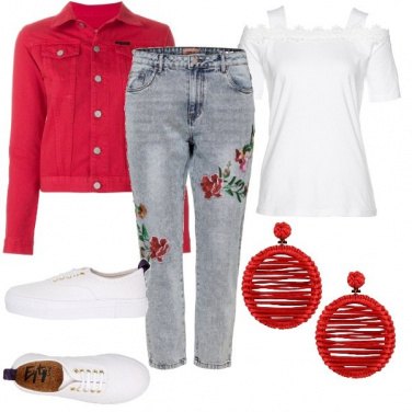 Outfit Cerchi rossi