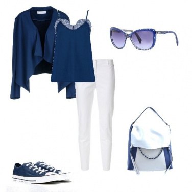 Outfit Nel blue dipinto di blu