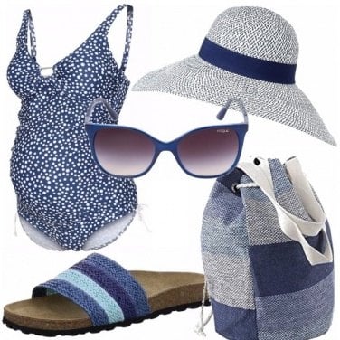 Outfit Al mare col pancione