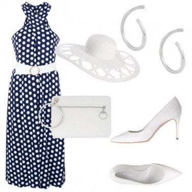 Outfit Cocktail a pois
