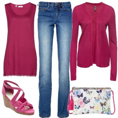 Outfit Tracolla con farfalle