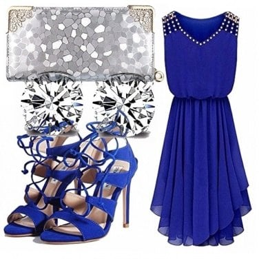 Outfit Blu e argento cerimonia!