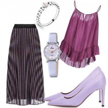 Outfits con violeta | 18 Looks para 