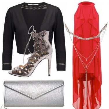 Outfit Rosso nero