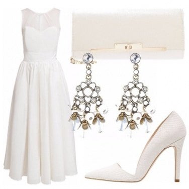 Outfit Cerimonia Total White