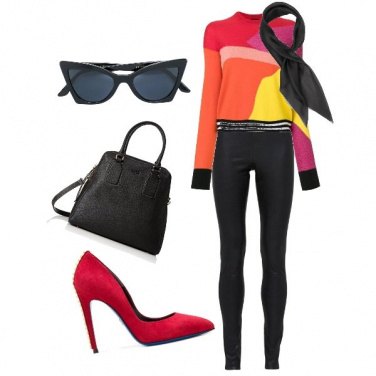 Outfit Nero e colori sgargianti