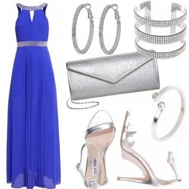 Outfit Blue shiny night