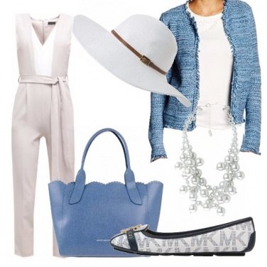 Outfit Casual ed elegante a tacchi bassi