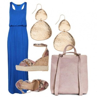 Outfit Gold&blue