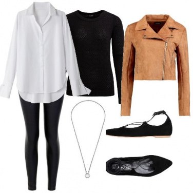Outfit I leggins di pelle