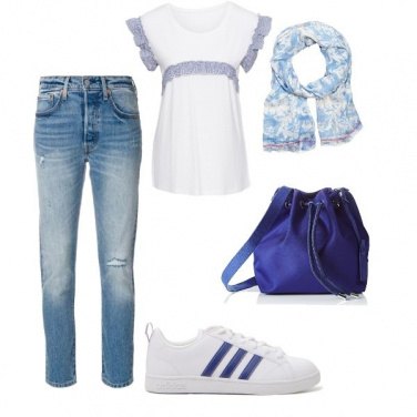 Outfit Il blu tutti i giorni