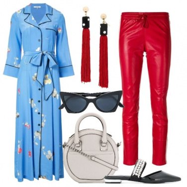 Outfit Il long dress col pantalone