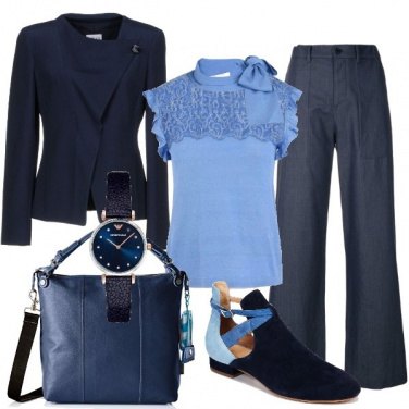 Outfit Blu sfumature