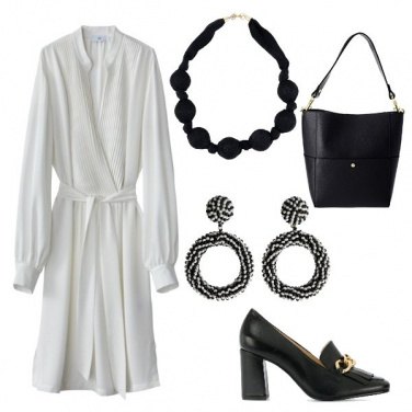 Outfit Black & White in ufficio