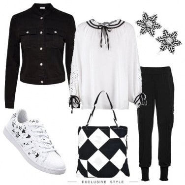 Outfit Black & White