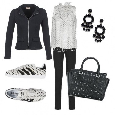 Outfit Pois neri.