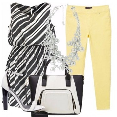Outfit There\'s yellow in my b&w outfit