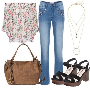 Outfit Blusa a fiori