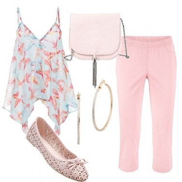 Outfit Top con scollo a V