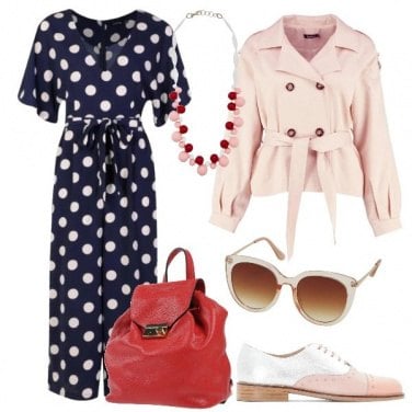 Outfit Jumpsuit a pois