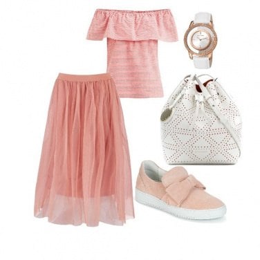 Outfit Estate in rosa