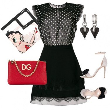 Outfit Una sera a pois