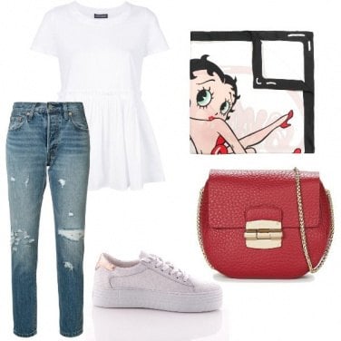 Outfit Un tocco di rosso