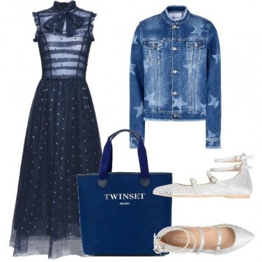 Outfit Pois stelle e cuori