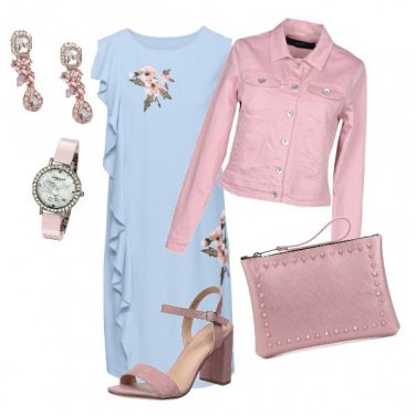 Outfit Giubbino jeans bon ton