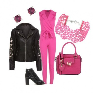 Outfit La tuta fucsia