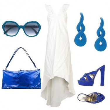 Outfit Blu e bianco