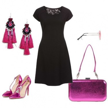 Outfit Serata in fucsia