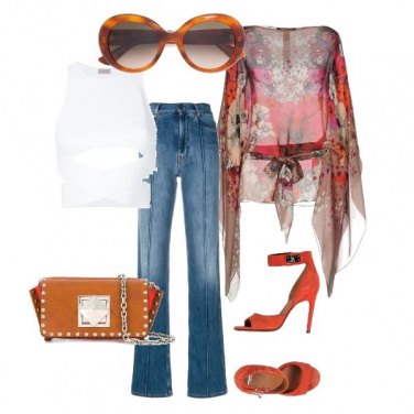 Outfit La blusa con le maniche ampie