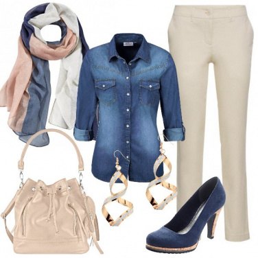 Outfit Con la camicia di jeans