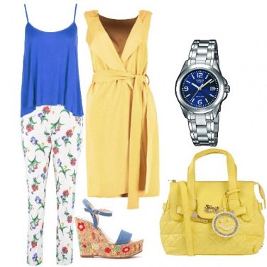 Outfit Blu e limone