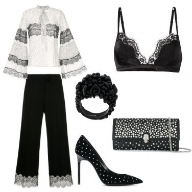 Outfit Eleganza a pois