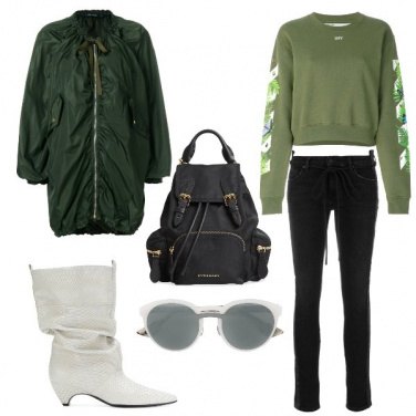 Outfit Gli stivali bianchi