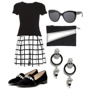 Outfit Blanc et noir