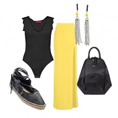 Outfit Gonna lunga e body..accoppiata vincente!