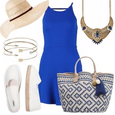 Outfit Snorkel blue on the seaside